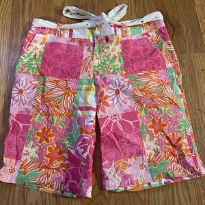 Lilly Pulitzer patchwork Bermuda shorts